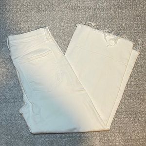 Banana Republic High Rise Wide Leg Crop Denim